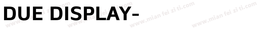 DUE DISPLAY字体转换